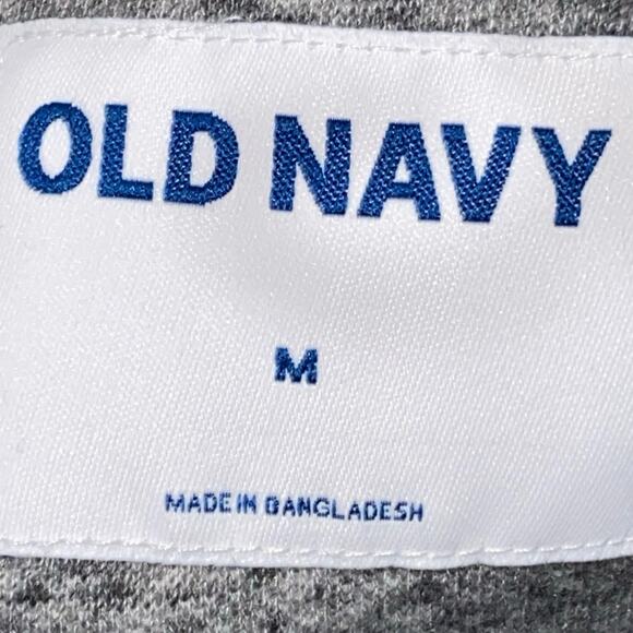 Old Navy Grey Sweatshirt Size Medium Dropped Shoulder Crew Neck Soft Fleece - Picture 3 of 8